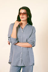 Blue Plaid Casual shirt