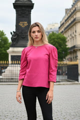 Pink Puffer Top
