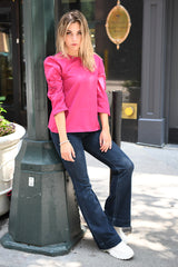 Pink Puffer Top