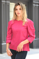 Pink Puffer Top