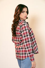 Red Checkered Button-down