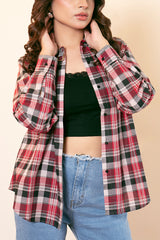 Red Checkered Button-down