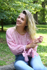 Textured Pink Top