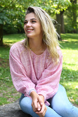 Textured Pink Top